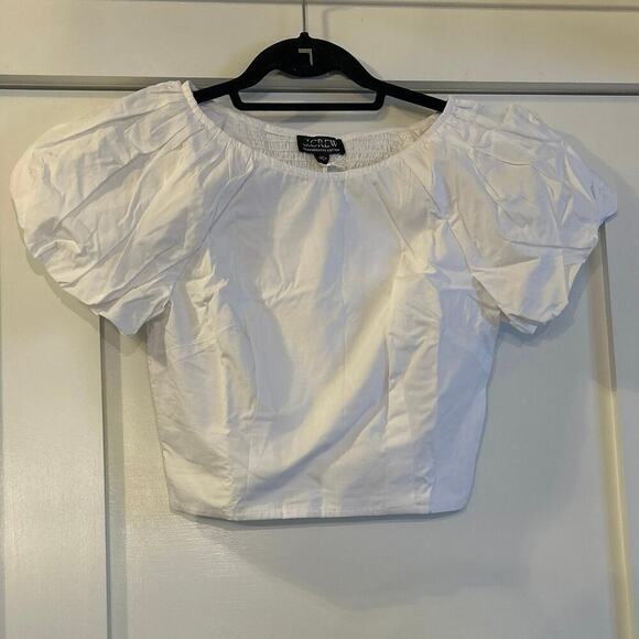 J. Crew Fitted puff-sleeve top Size 2 - Picture 2 of 4